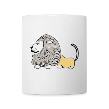 LION VECTER - Mug blanc - blanc - Devant