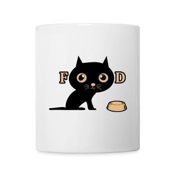 Süße Katze hat Hunger - Tasse - Weiß - Vorne