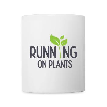 Laufen auf Pflanzen - Tasse - Weiß - Vorne