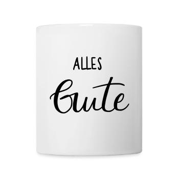 Alles Gute - Tasse - Weiß - Vorne