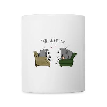 I love watching you - Mug - white - Front