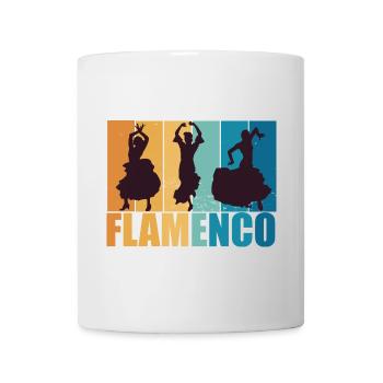 Flamenco Tänzerin Vintage Retro Tanz Geschenk - Tasse - Weiß - Vorne