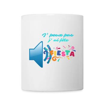 J' peux pas j'ai fete - Mug blanc - blanc - Devant