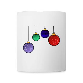Christmas tree baubles - Christmas decoration - Mug - white - Front