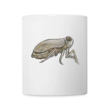 Cicada Ink Sketch in Earth Tones - Mug - white - Front