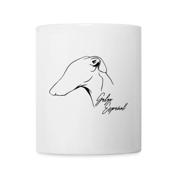 GALGO ESPANOL Greyhounds Profil Chien Wilsigns - Mug blanc - blanc - Devant
