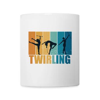 Baton Twirling Sport Vintage Gift - Mug - white - Front