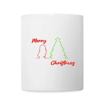 Santa peeing, Merry Christmas, Christmas, colorful - Mug - white - Front