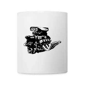 Moteur V8 - Mug blanc - blanc - Devant