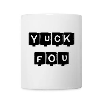 YUCK FOU - noir - Mug blanc - blanc - Devant