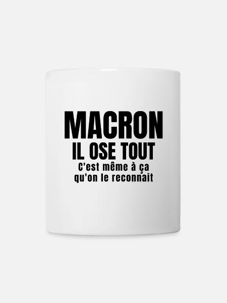 Macron, président, politique - Mug blanc - blanc