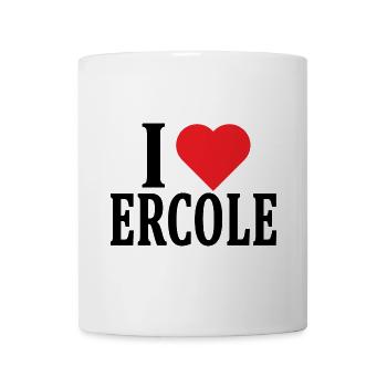 T-Shirt Ich liebe Ercole T-Shirt Geschenkidee - Tasse - Weiß - Vorne