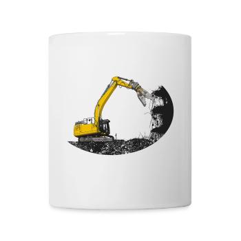 Pelle détachable avec cisaille à ferraille - Mug blanc - blanc - Devant