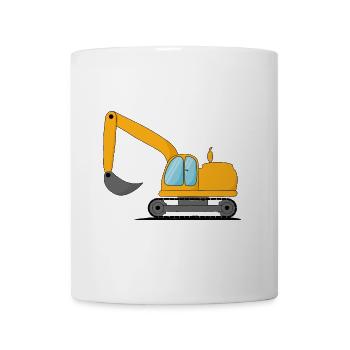 Excavators Children - Mug - white - Front