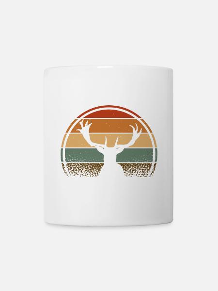 Hirsch - Tasse - Weiß