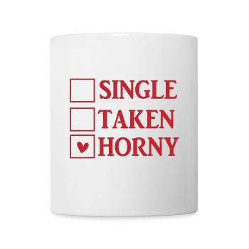 texte t-shirt single pris Idée cadeau Saint-Valentin - Mug blanc - blanc - Devant