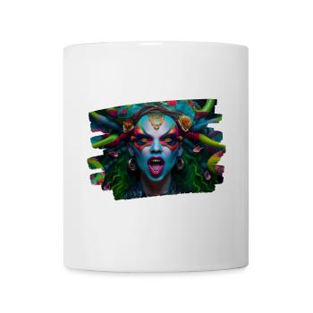 kunst kreativ lustig horror monster techno party - Tasse - Weiß - Vorne