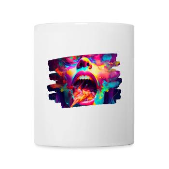 kunst kreativ lustig horror monster techno party - Tasse - Weiß - Vorne