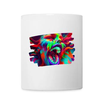 kunst kreativ lustig horror monster techno party - Tasse - Weiß - Vorne