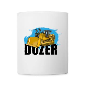Bulldozer or bulldozer - Mug - white - Front
