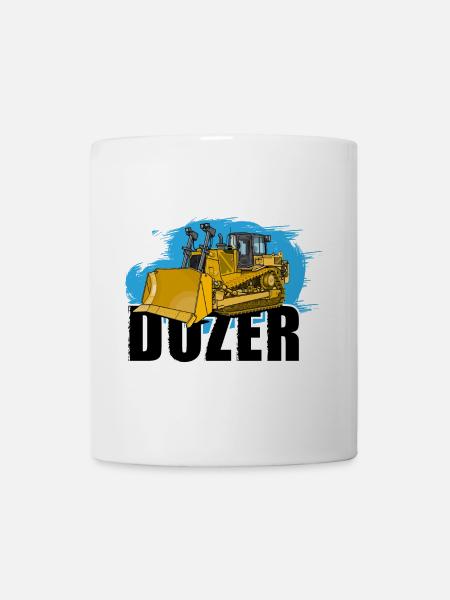Bulldozer or bulldozer - Mug - white