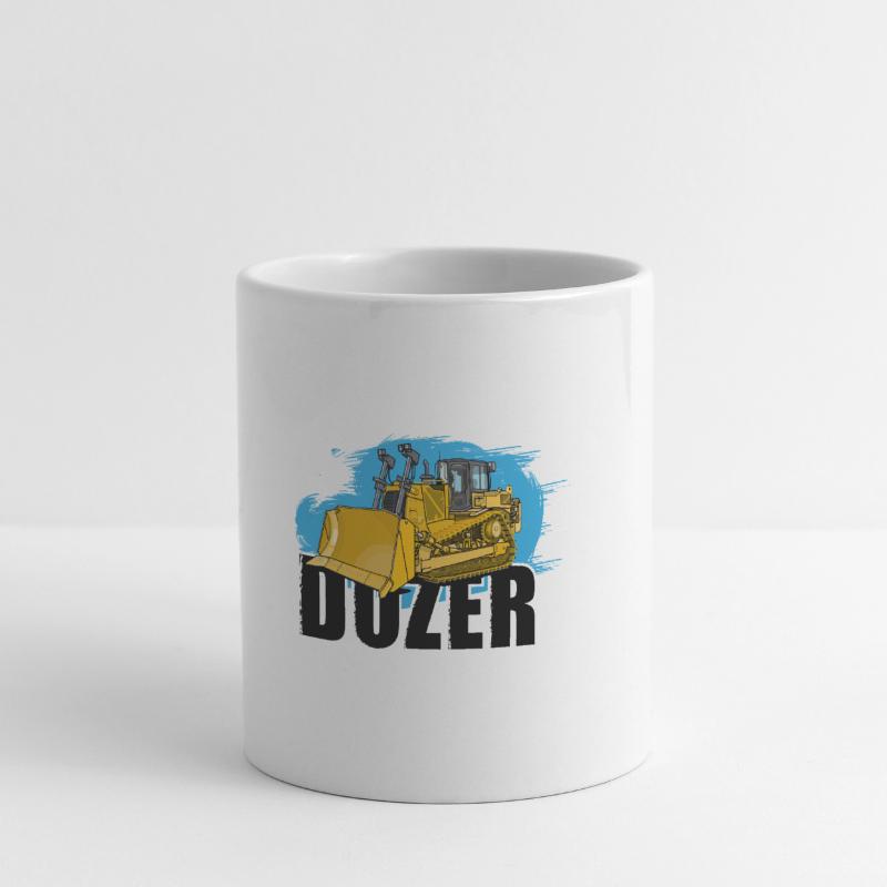 Bulldozer oder Planierraupe Tasse