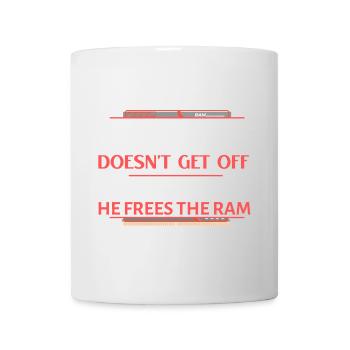 Geek Ram befreit die Metro - Tasse - Weiß - Vorne