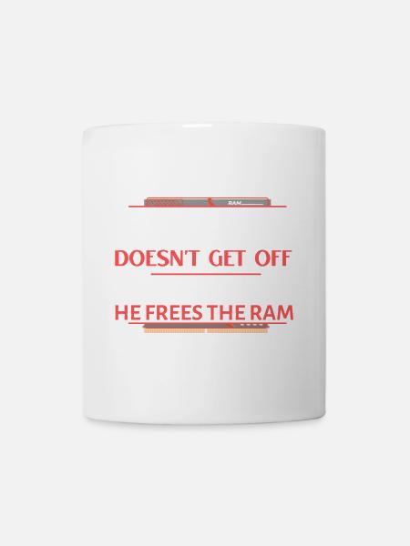 Geek Ram befreit die Metro - Tasse - Weiß