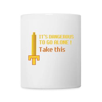 Retro Pixel Sword Quest - Mug blanc - blanc - Devant