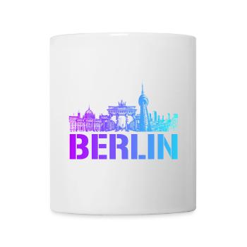 Berlin skyline with Berlin landmark - Mug - white - Front