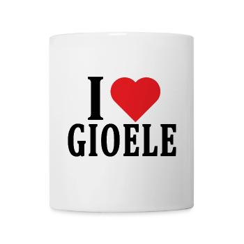 I love Gioele T-Shirt T-Shirt Geschenkidee - Tasse - Weiß - Vorne