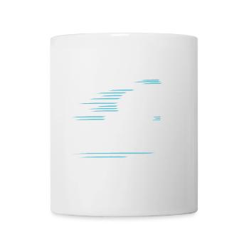 Ich bin selten radlos! Typo Fahrrad, modern - Tasse - Weiß - Vorne