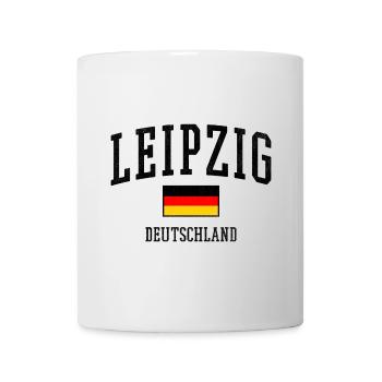 Leipzig Germany Design with flag - Mug - white - Front