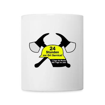 Freiwillige Feuerwehr , Shirt , 24 Stunden (25) - Tasse - Weiß - Vorne