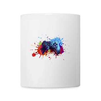 Gamepad Splash Gamer Gift Gamer Gaming - Mug - white - Front