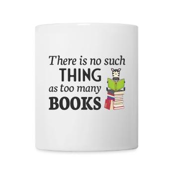Lire Zebra, il n’y a pas trop de livres - Mug blanc - blanc - Devant