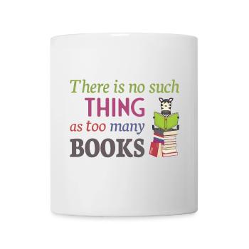 Lire Zebra, il n’y a pas trop de livres - Mug blanc - blanc - Devant