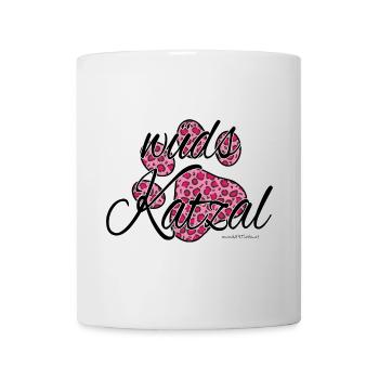 wüds Katzal-wilde Katze, Österreichischer Dialekt - Tasse - Weiß - Vorne