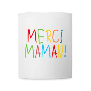 MERCI MAMAN ENFANTS - MÈRE - FAMILLE - Mug blanc - blanc - Devant