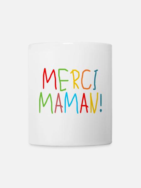 MERCI MAMAN ENFANTS - MÈRE - FAMILLE - Mug blanc - blanc