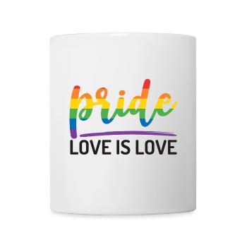 LGBTQ+ Stolz. Liebe ist Liebe. - Tasse - Weiß - Vorne