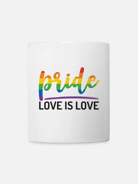 LGBTQ+ Stolz. Liebe ist Liebe. - Tasse - Weiß