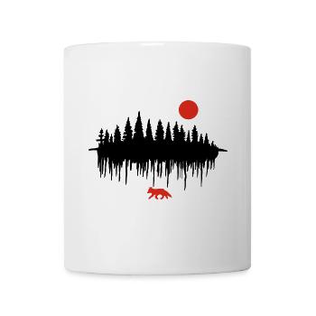 Der Ruf des Waldes (schwarz) - Tasse - Weiß - Vorne