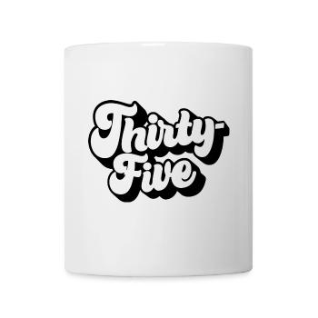 Fünfunddreißig 35. Geburtstag Männer Frauen 35 Jahre alt - Tasse - Weiß - Vorne