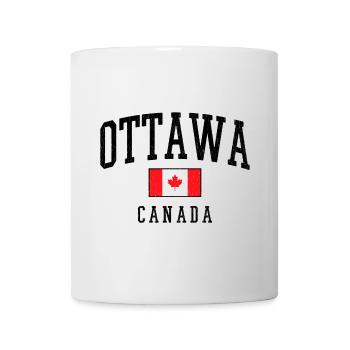 Drapeau d’Ottawa Canada – Look vintage - Mug blanc - blanc - Devant