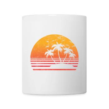 Retro Palm Sun - Mug - white - Front