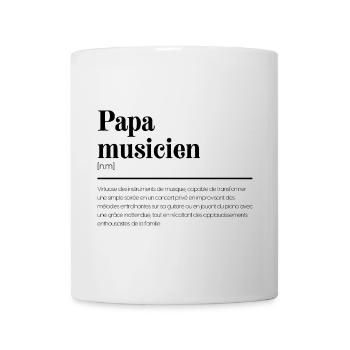 Papa Musicien - Mug blanc - blanc - Devant