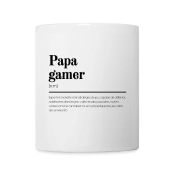 Papa Gamer : Cadeau pour papa - Mug blanc - blanc - Devant
