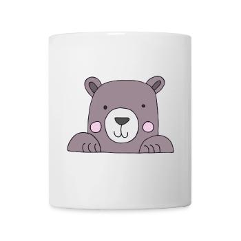Bear head cute - Mug - white - Front