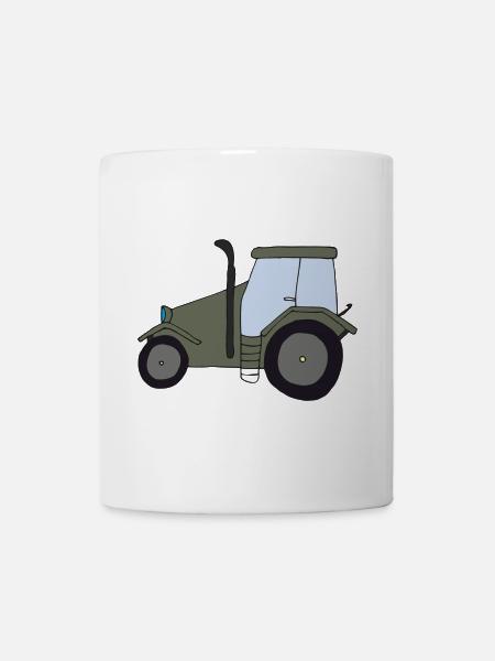 traktor oldtimer - Tasse - Weiß